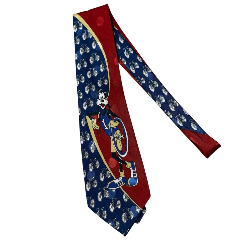 Vintage Disney Goofy Bicycle Tie Micky Unlimited